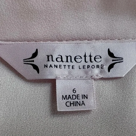 Nanette Lepore NEW Blush Pink sleeveless Pintuck pleated button down dress Sz 6 - Picture 4 of 12